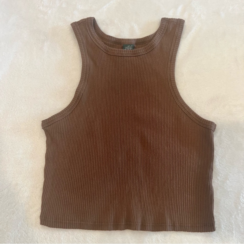 Wild Fable Cropped Ribbed Tank Top
